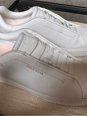 Cole Haan White Grand Crosscourt Leather Low-Top Sneakers (fits like a 9)